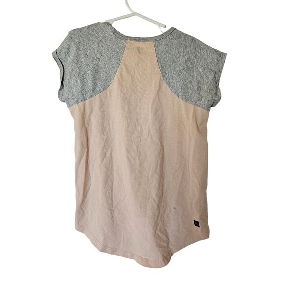 Tea Collection Girl Toucan Tropical Bird Ragland Shirt Top Size 8 Cream Gray - Picture 5 of 7